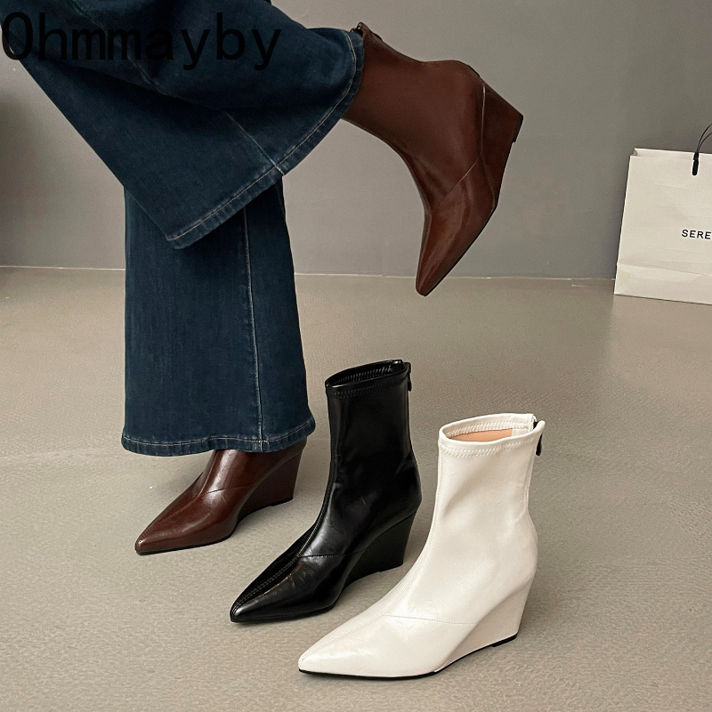 Vintage Zipper - Autumn Winter Vintage Weges Heel Women