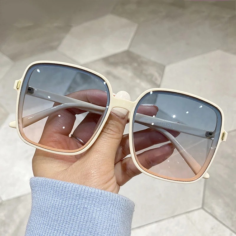 Vintage Fashion And Design - Vintage Oversized Square Sunglasses Women Fashion