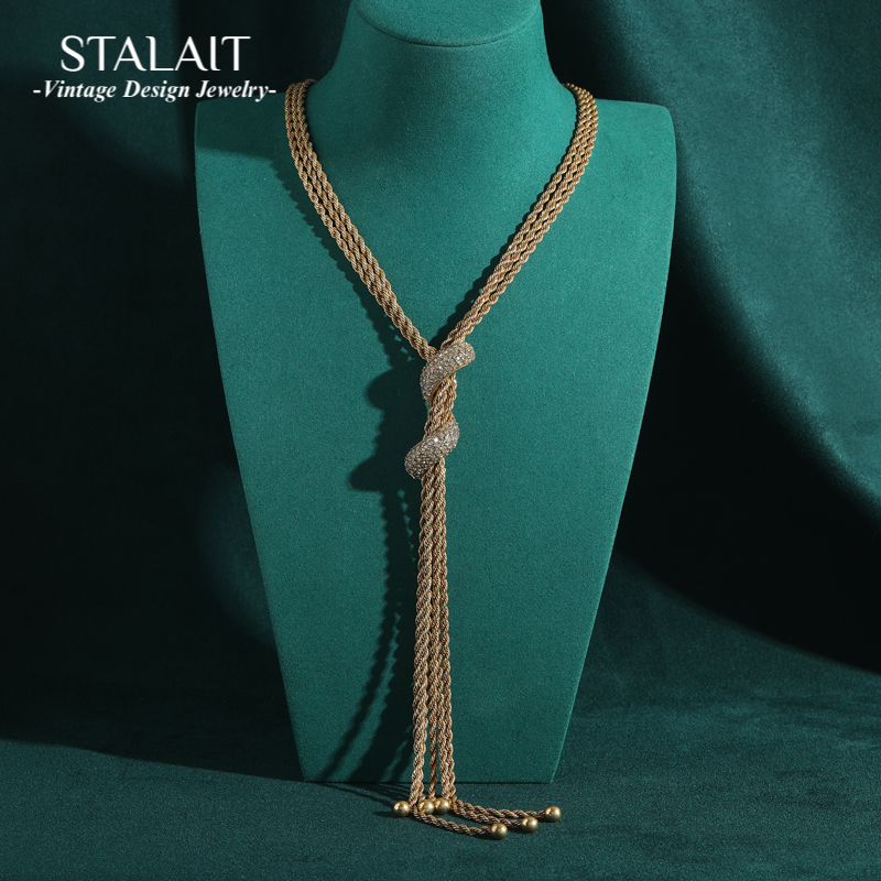 Vintage Fashion Trends 2025 - 4mm Rope Chain Necklace Gold Color