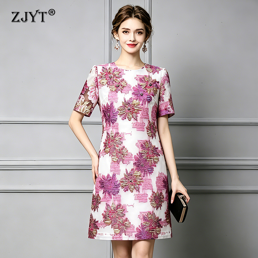Vintage Fashion Runway - ZJYT Elegant Luxury Summer Dresses for