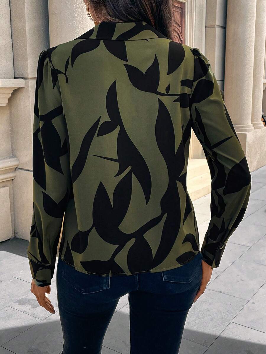 Womens Floral Print Long Sleev - Printed Floral Shirt recensione e prezzo