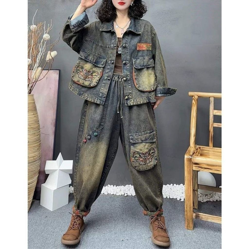 Retro Fashion Embroidered Cowb - Vintage Fashion Pieces recensione e prezzo