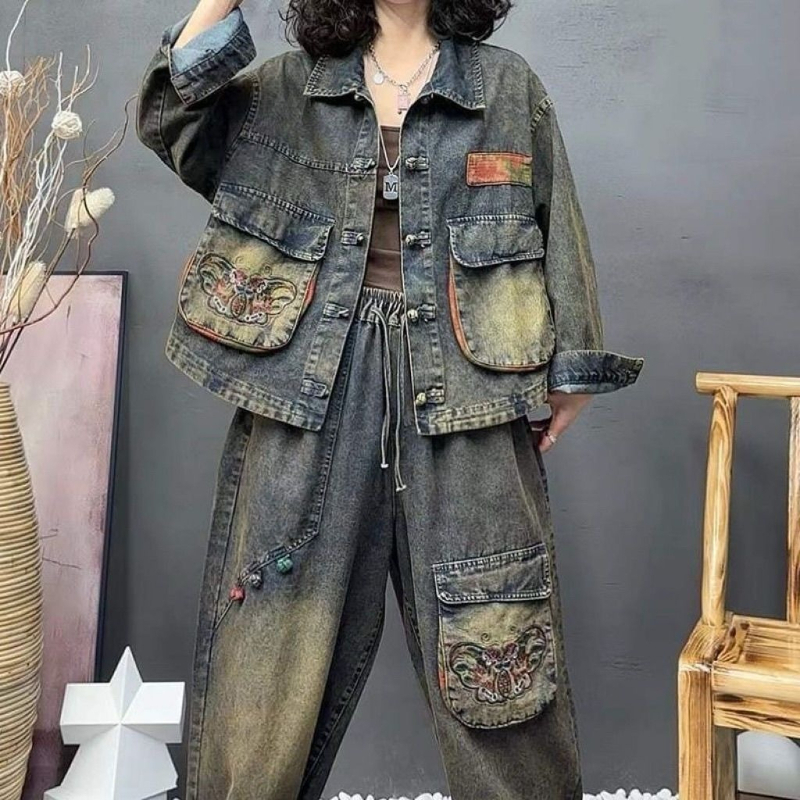 Retro Fashion Embroidered Cowb - Vintage Fashion Pieces recensione e prezzo
