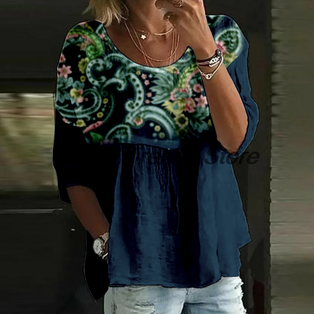 Women's Casual Floral Print 3/ - Printed Floral Shirt recensione e prezzo