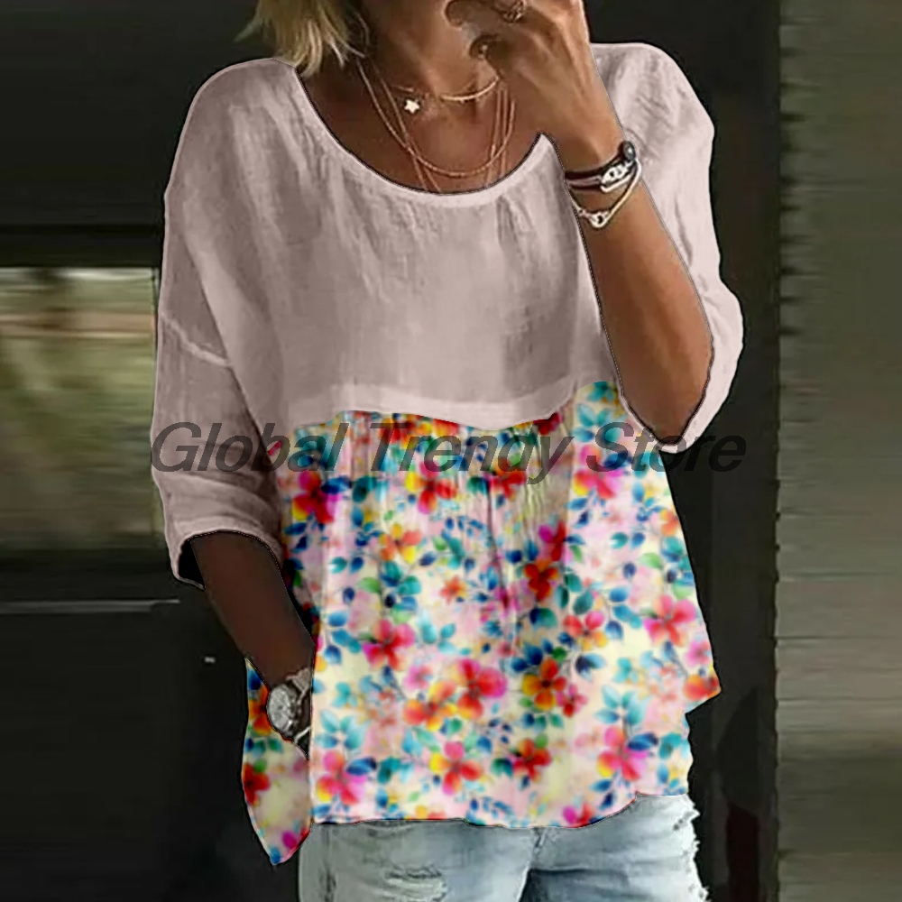 Women's Casual Floral Print 3/ - Printed Floral Shirt recensione e prezzo