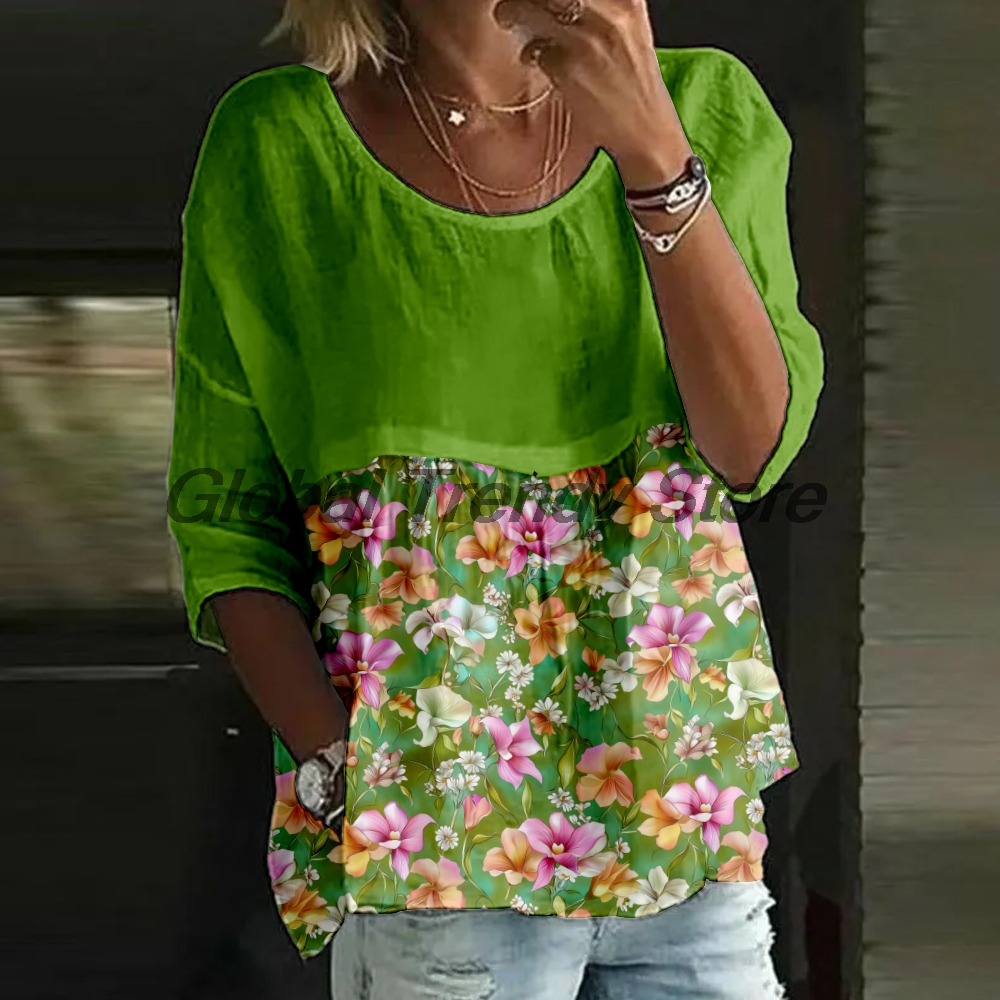 Women's Casual Floral Print 3/ - Printed Floral Shirt recensione e prezzo