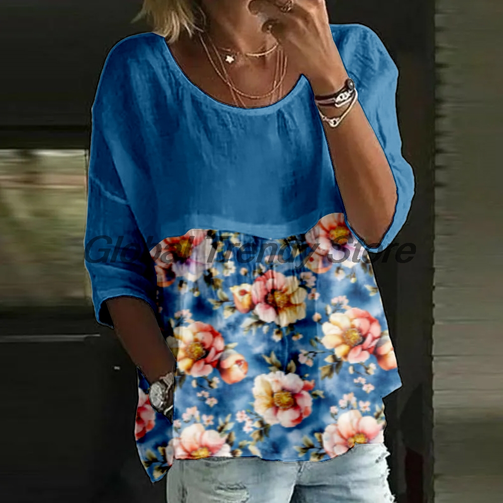 Women's Casual Floral Print 3/ - Printed Floral Shirt recensione e prezzo