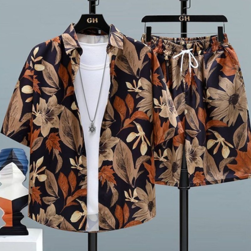 Summer Men Travel Outfit Ice S - Printed Floral Shirt recensione e prezzo