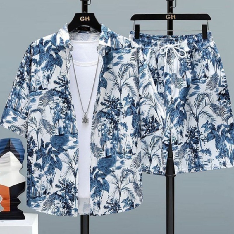 Summer Men Travel Outfit Ice S - Printed Floral Shirt recensione e prezzo
