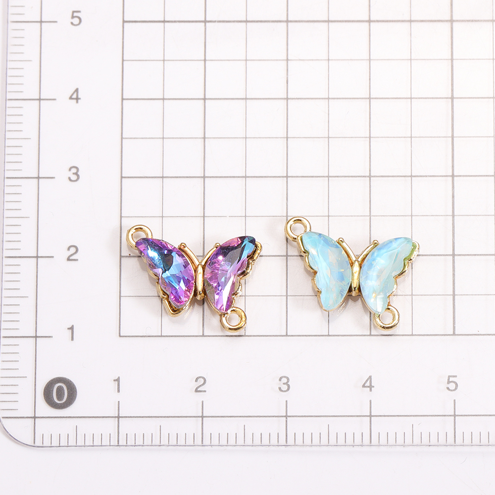 10Pcs Crystal Glass Butterfly  - Vintage Fashion Necklace recensione e prezzo