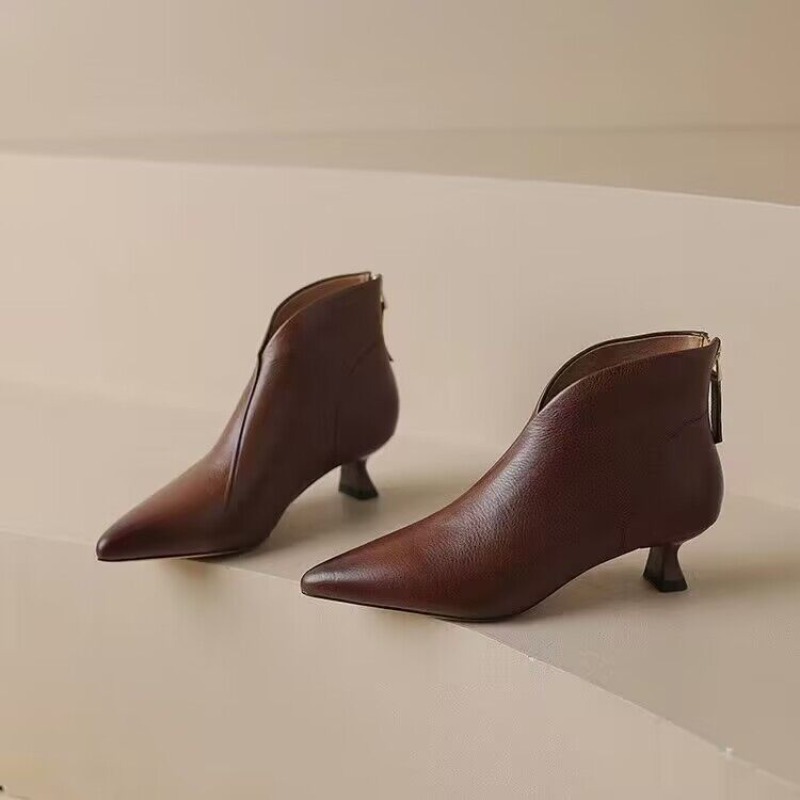 Autumn Winter Pointed Toe Wome - Vintage Zipper recensione e prezzo