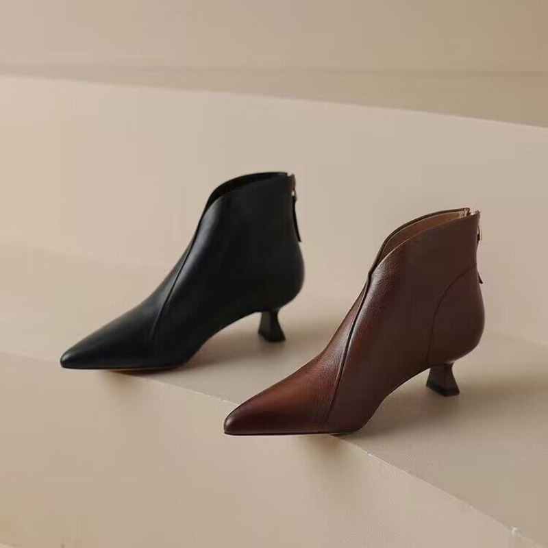 Autumn Winter Pointed Toe Wome - Vintage Zipper recensione e prezzo