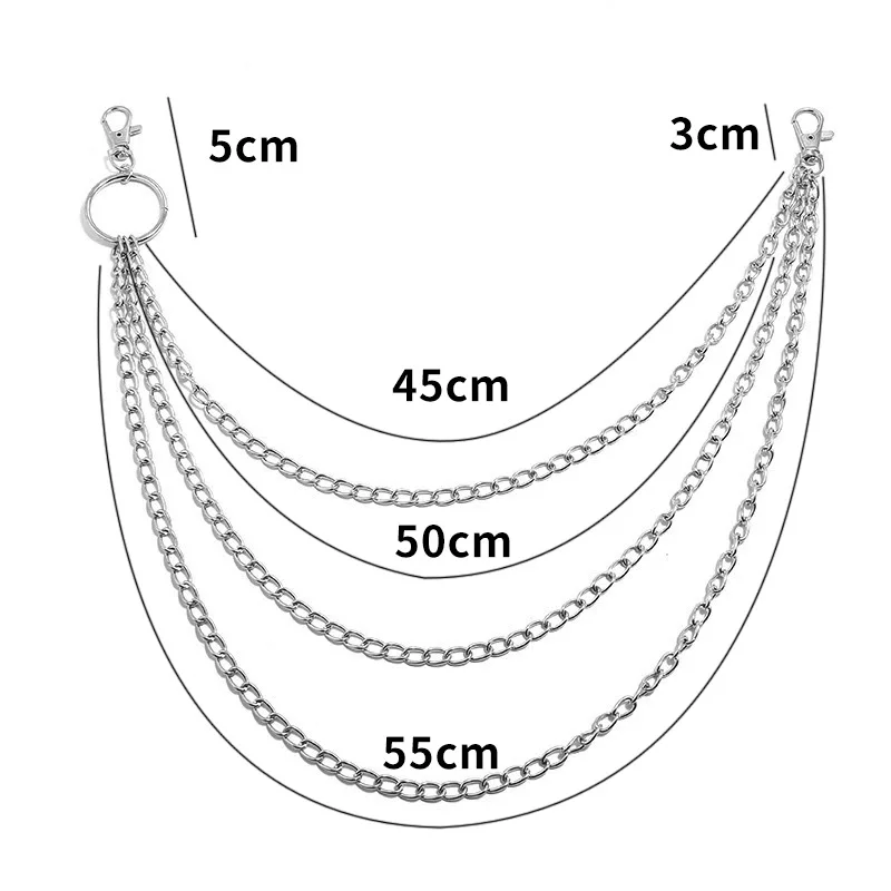 Layer Metal Belt Chain Punk Ho - Vintage Fashion Ai recensione e prezzo