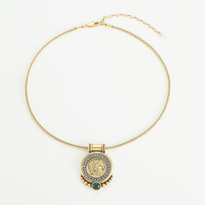 Head Ancient Coin Pendant Chok - Vintage Fashion Trends 2025 recensione e prezzo