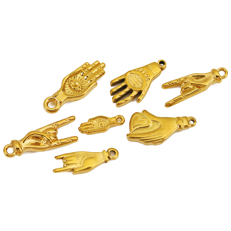 5pcs Stainless Steel Palm Eyes - Vintage Fashion Necklace recensione e prezzo