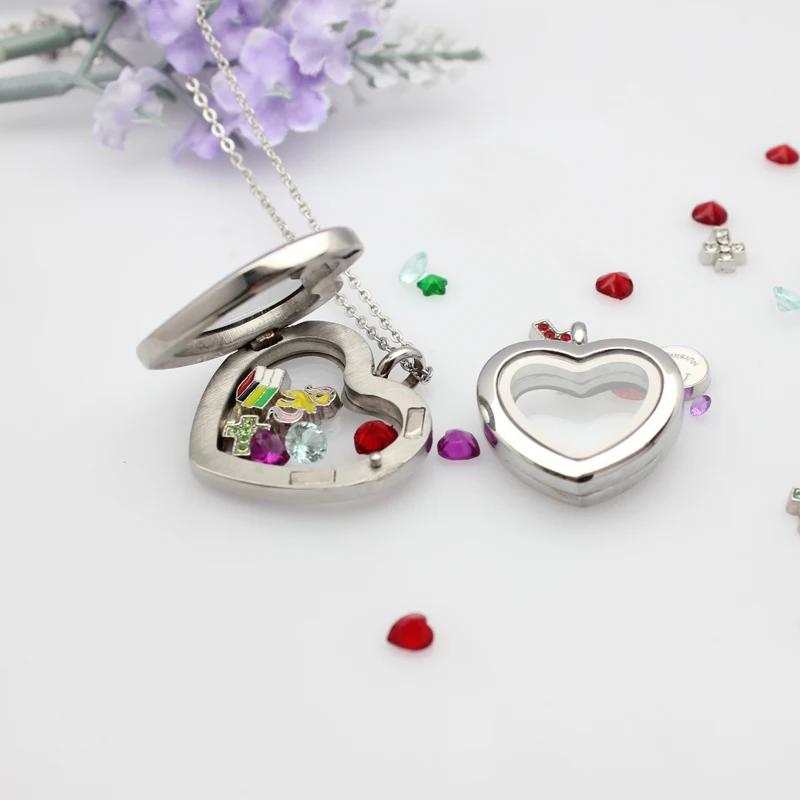 24mm 30mm heart Floating Locke - Vintage Fashion Necklace recensione e prezzo