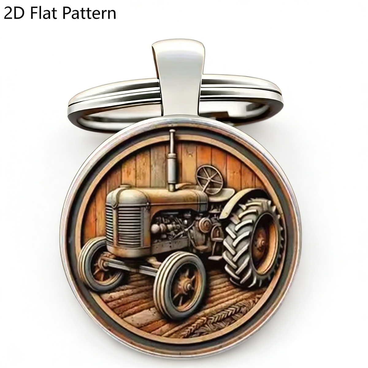 1pc Retro Tractor Keychain Vin - Vintage Fashion Enthusiasts recensione e prezzo