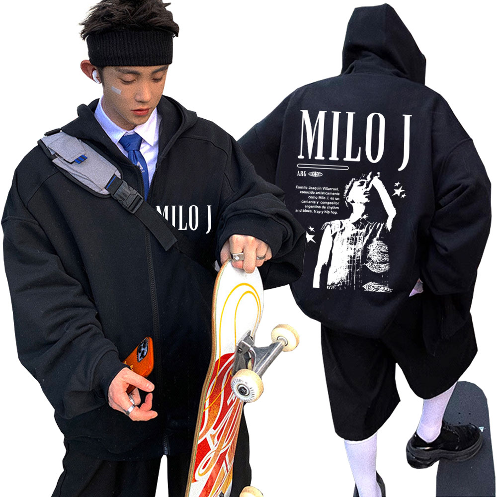 Rapper Milo J Graphic Zipper H - Vintage Fashion Pop Up recensione e prezzo