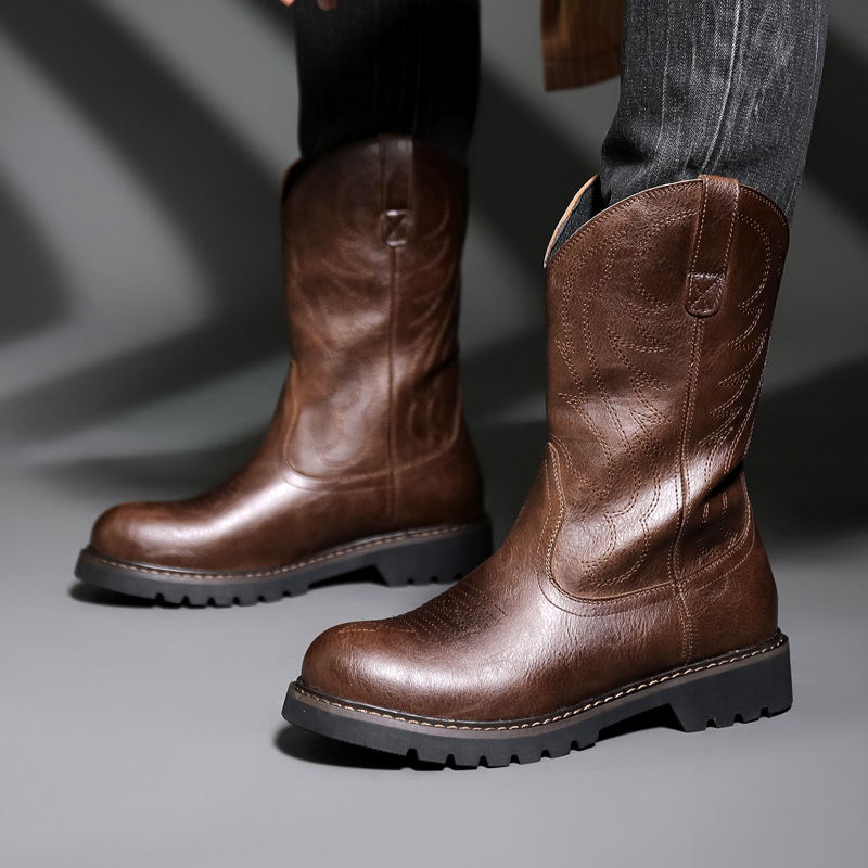 Fashion Mens Cowboy Boots New  - Vintage Fashion Online recensione e prezzo