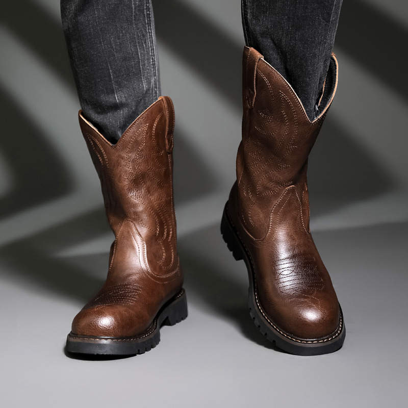 Fashion Mens Cowboy Boots New  - Vintage Fashion Online recensione e prezzo
