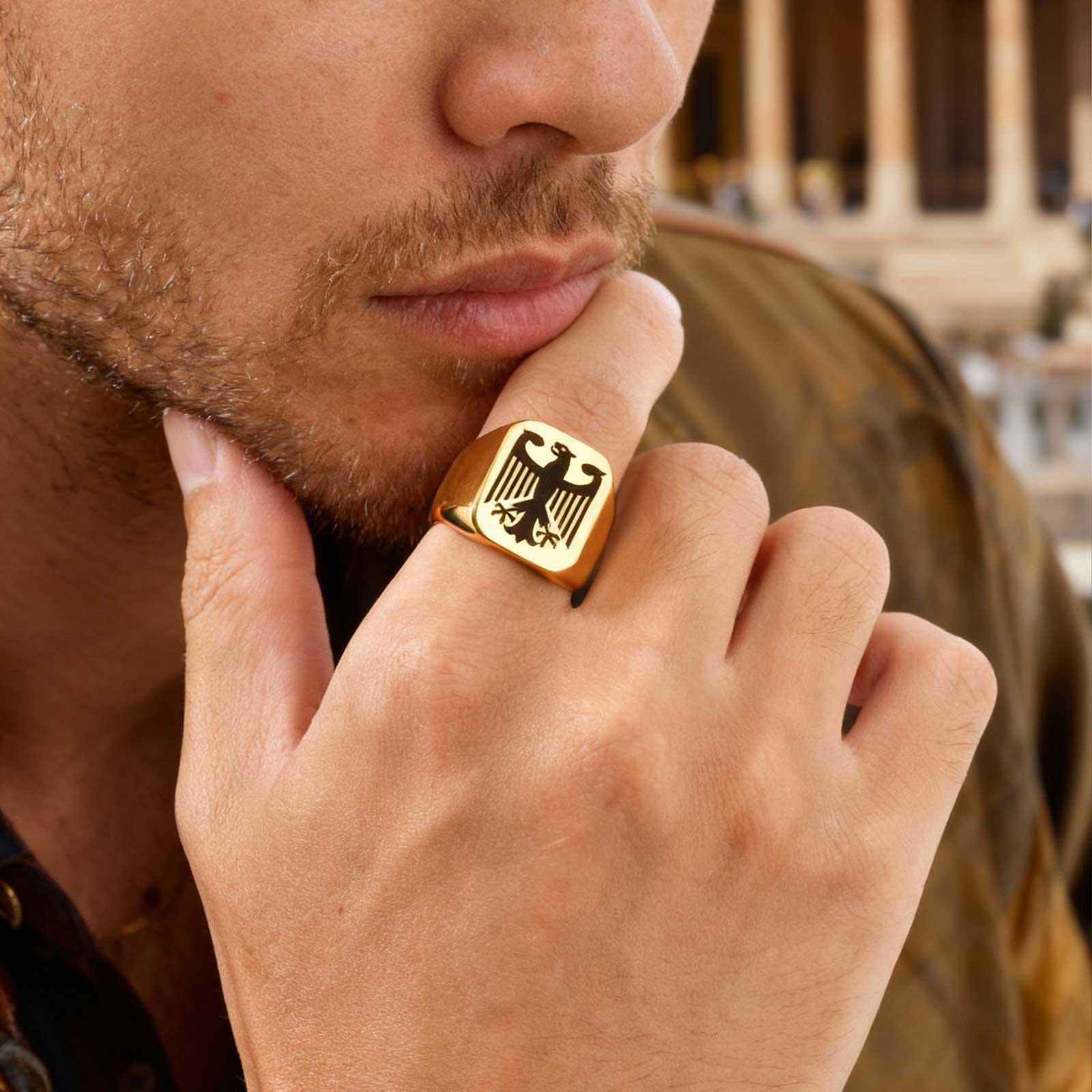 Custom Flying Hawk Eagle Ring  - Vintage Fashion Wholesale recensione e prezzo