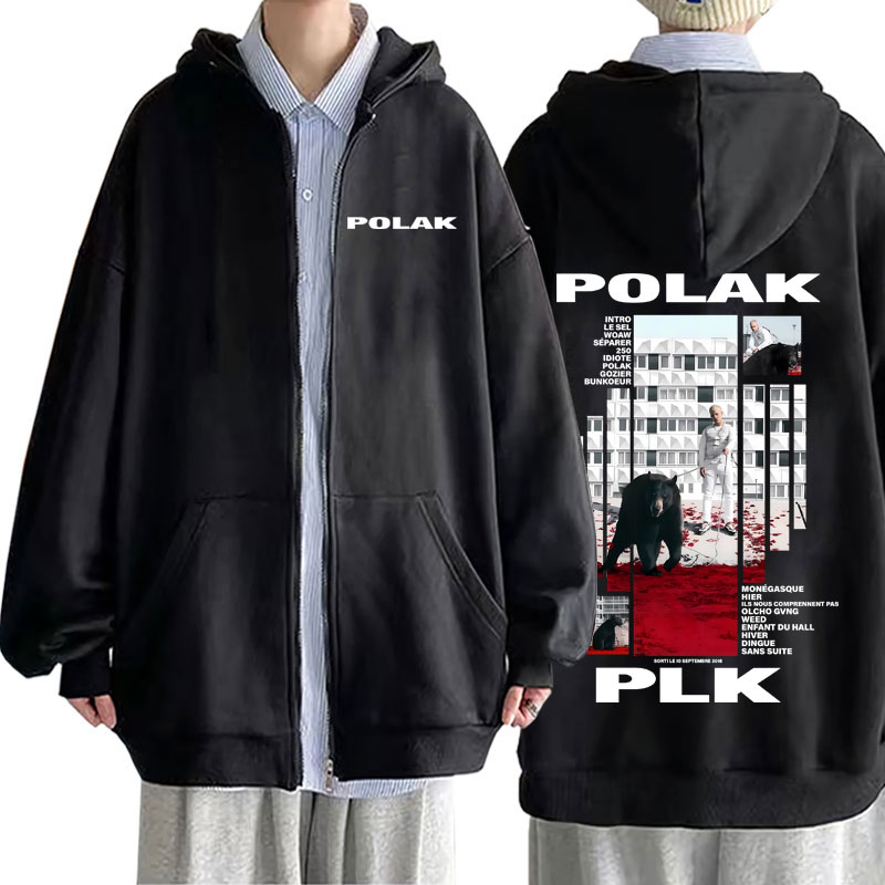 Rapper Plk Polak Print Zipper  - Vintage Fashion Pop Up recensione e prezzo