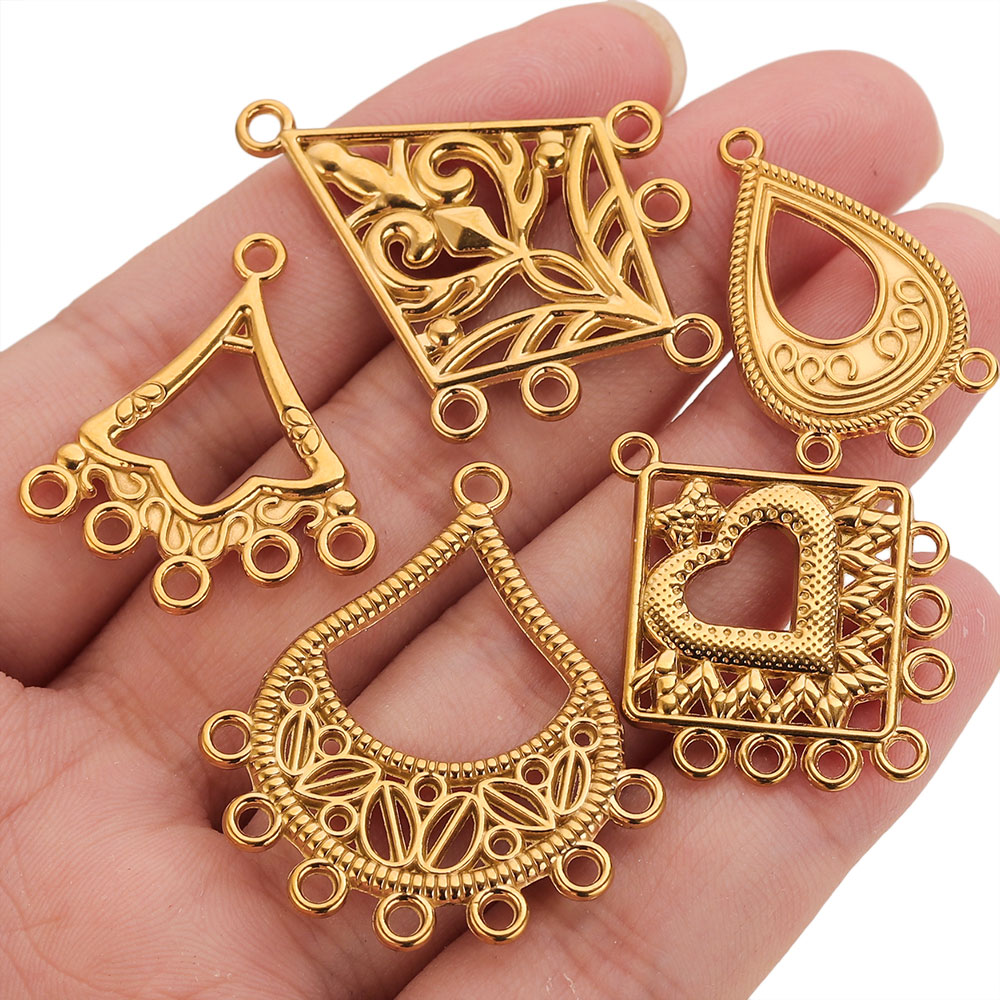 5pcs Stainless Steel Earring C - Vintage Fashion Necklace recensione e prezzo