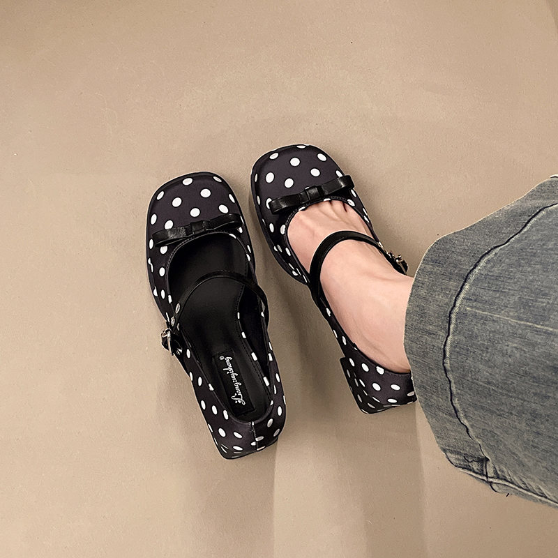 Vintage Thick Heel Polka Dot W - Vintage Fashion Online recensione e prezzo
