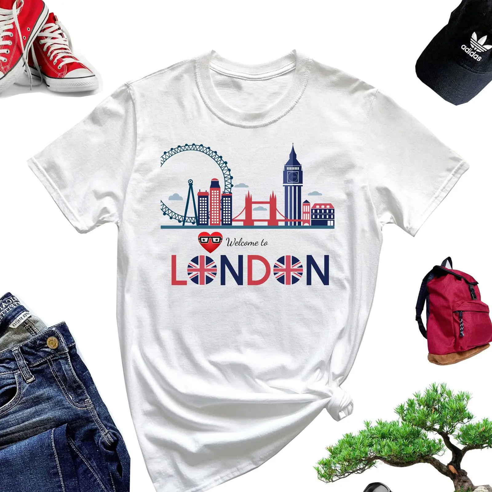 Welcome to London T Shirt Engl - Vintage Fashion London recensione e prezzo