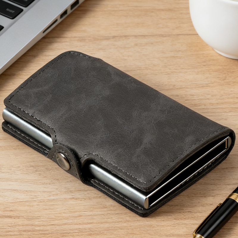 Premium Split Leather Mens Wal - Vintage Fashion Pop Up recensione e prezzo