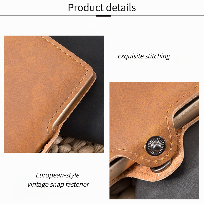 Premium Split Leather Mens Wal - Vintage Fashion Pop Up recensione e prezzo