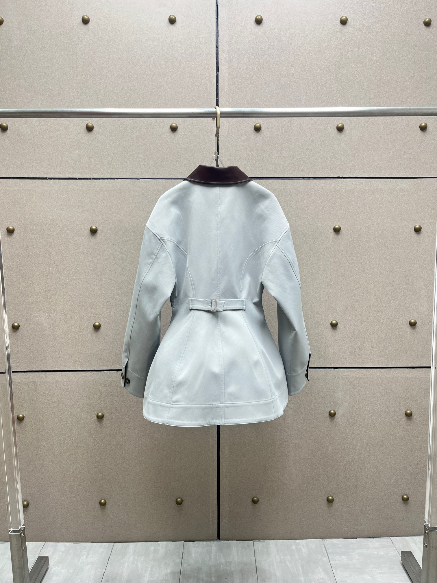 Leather-paneled jacket, a vint - Vintage Fashion Old Money recensione e prezzo