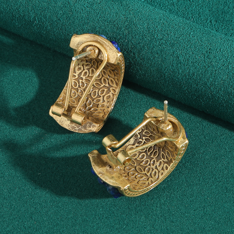 Vintage Lapis Lazuli Stud Earr - Vintage Fashion Trends 2025 recensione e prezzo