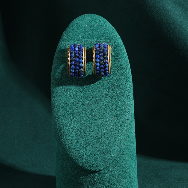 Vintage Lapis Lazuli Stud Earr - Vintage Fashion Trends 2025 recensione e prezzo