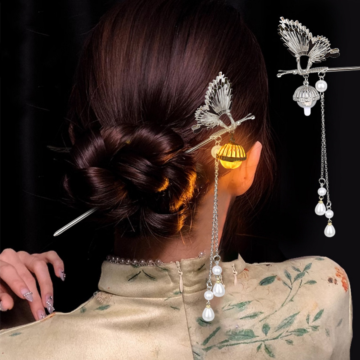 Luminous Flower Hairpin For Wo - Vintage Fashion Ai recensione e prezzo
