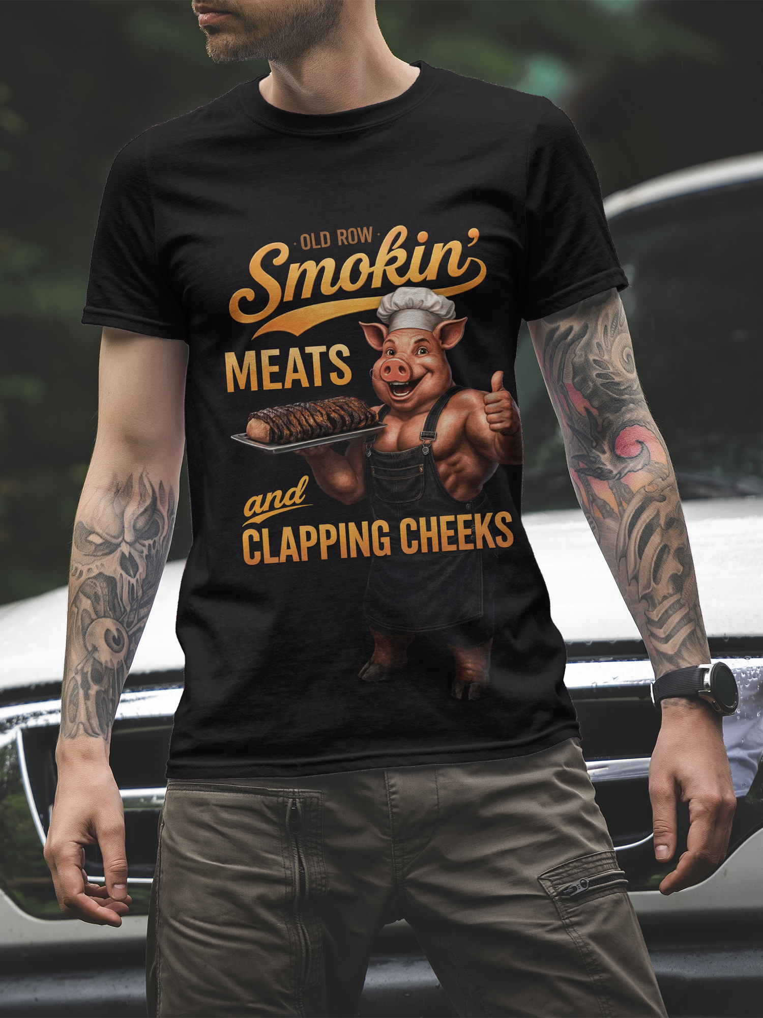 BBQ Enthusiast Graphic Tee Vin - Vintage Fashion Enthusiasts recensione e prezzo