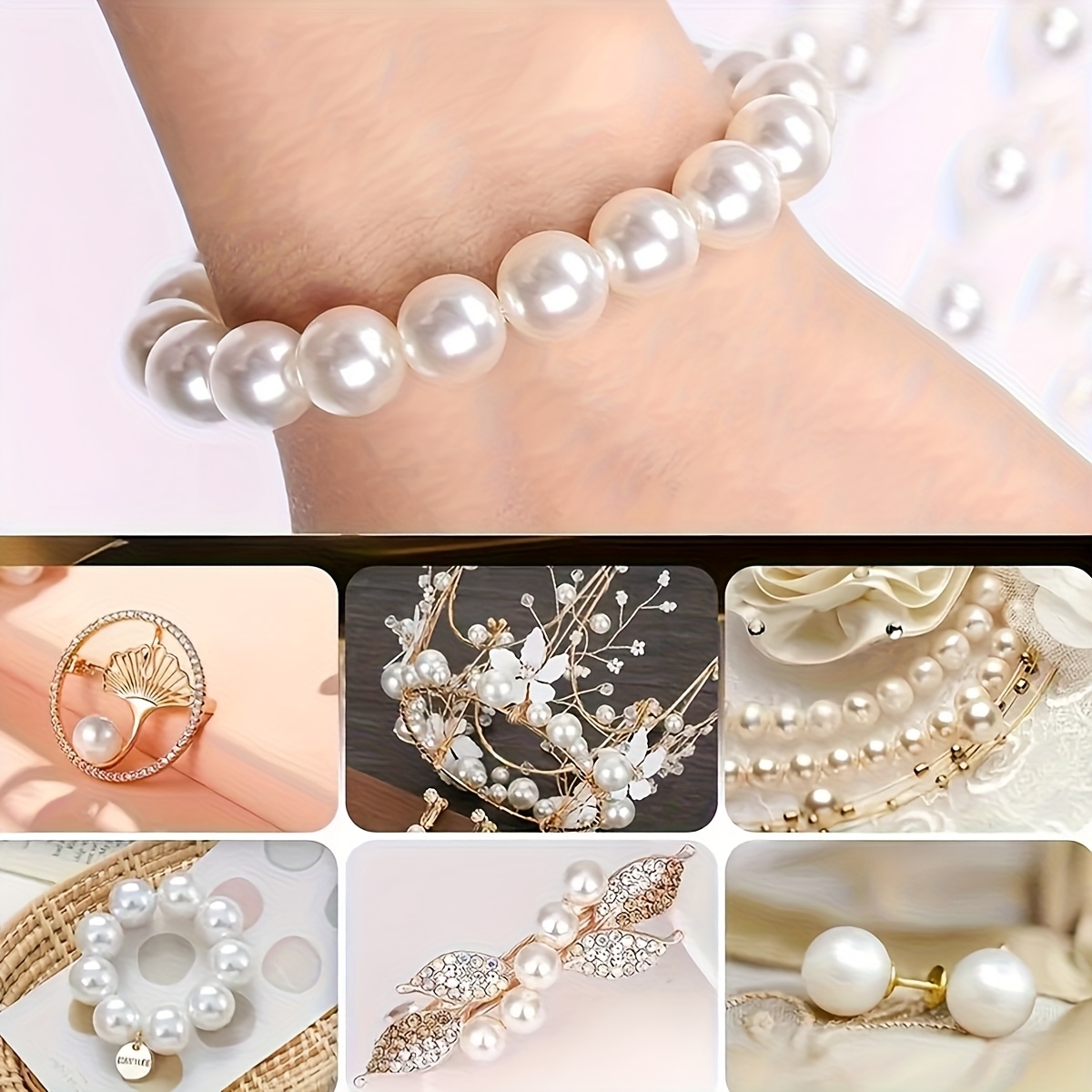 1388pcs 4/6/8/10mm  Black, whi - Vintage Fashion Necklace recensione e prezzo
