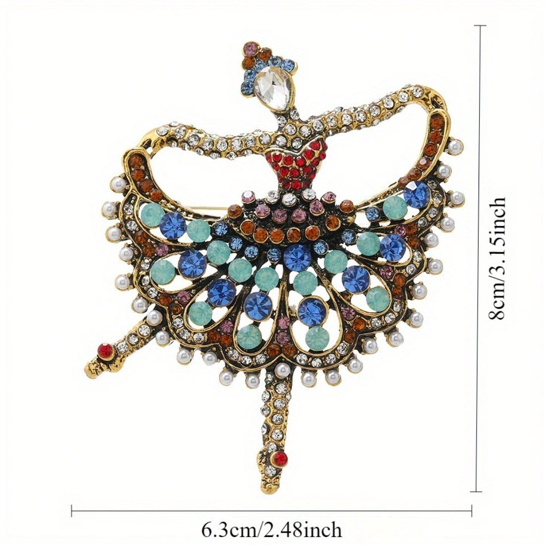 Vintage Gold-Tone Ballet Dance - Vintage Fashion Enthusiasts recensione e prezzo