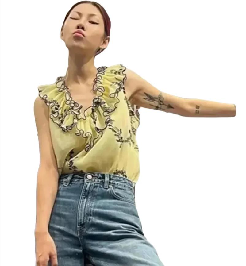 Summer Fresh Floral V-neck Ves - Printed Floral Shirt recensione e prezzo