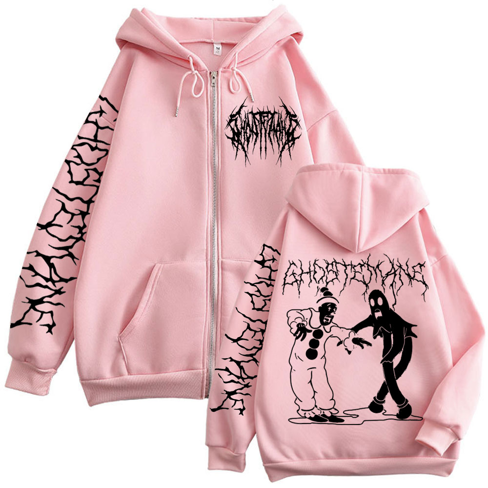 Ghostemane Print Zipper Hoodie - Vintage Fashion Pop Up recensione e prezzo