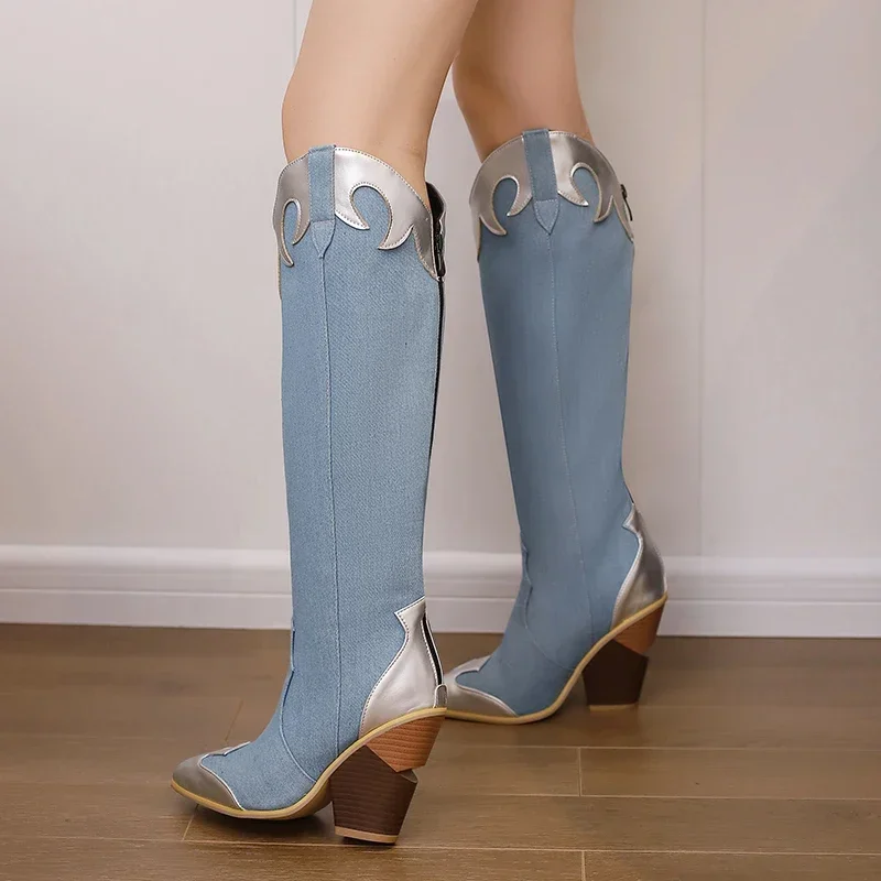 Big Size Western Women Knee Hi - Vintage Zipper recensione e prezzo