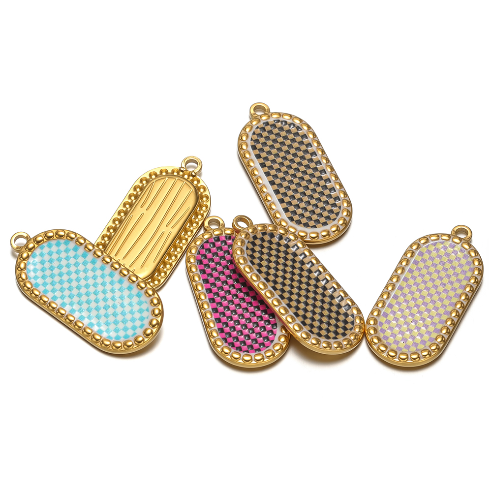 4pcs Stainless Steel Gold Oval - Vintage Fashion Necklace recensione e prezzo
