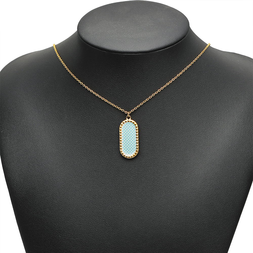 4pcs Stainless Steel Gold Oval - Vintage Fashion Necklace recensione e prezzo